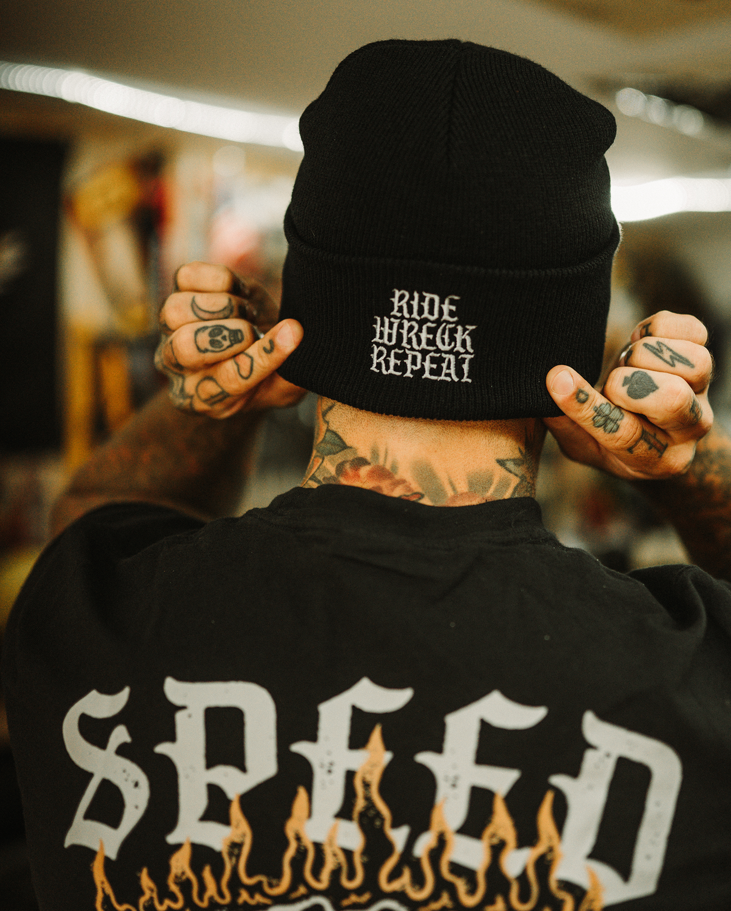 Ride Wreck Repeat - Cuffed Beanie